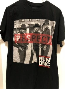 Official RUN DMC Respect Size L Large Black T Shirt 2013  - Picture 1 of 4