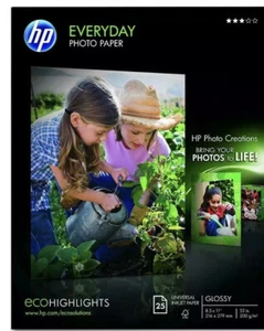 HP Everyday 8.5 x 11 Photo Paper, 25 Sheets, Glossy - Picture 1 of 1
