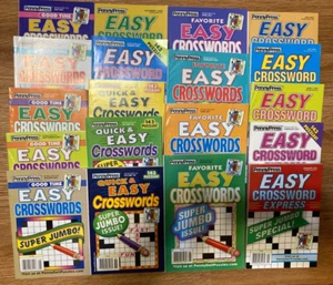 Lot of 10 ALL EASY Dell Penny Press Crossword Puzzle Books UNSORTED - Bild 1 von 1