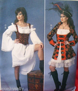Butterick 6114 PIRATE OUTFIT Miss sz 14-22 Costume Sewing Pattern  - Picture 1 of 3