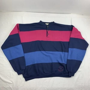 Vintage Cherokee Sweatshirt Adult XL Multicolor Pullover Snap Up Logo Tradition - Picture 1 of 10