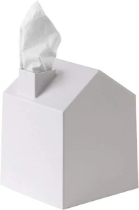 Porta fazzoletti Umbra Casa adorabile a forma di casa quadrato porta fazzoletti bianco - Foto 1 di 6