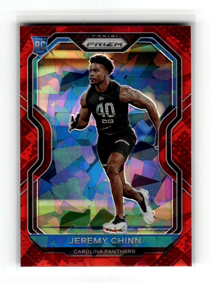 Jeremy Chinn 2020 Panini Prizm #367 Rookie Carolina Panthers Prizm Red Ice RC - Image 1 of 1
