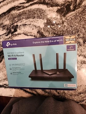 TP-Link AX1800 Dual Band WiFi 6 Router --4-Ports Brand New Sealed In Box - Image 1 of 4