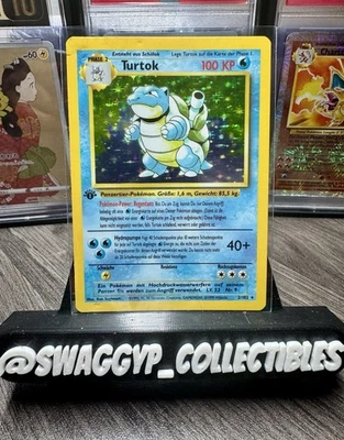 ◓Blastoise Base Set 2/102 - Pokémon TCG WOTC German 1st Edition Holo Rare*DMG◓ - Image 1 of 4