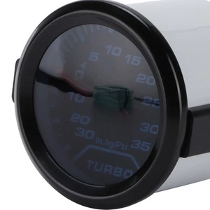 ・12V Turbo Boost Pressure Gauge 52mm/2in 35PSI Digital Display Blue Red LED - Picture 1 of 12