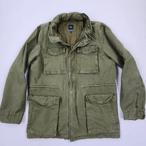 Y2K GAP Adulto Militar Utilidad Tareas de Campo Granero Chaqueta Verde Ejército Bolsillos talla XL - Imagen 1 de 12