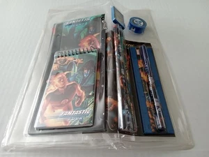 Fantastic Four School Kit Marvel Memo Pad Pencil and Case Pen Eraser ++ 2005 - Picture 1 of 4