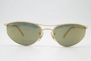 Occhiali Da Sole Ray Ban RB 3131 Oro Ovale Nuovi - Picture 1 of 6