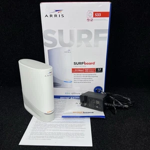 ARRIS S33 SURFboard DOCSIS 3.1 Multi-Gigabit Cable Modem 2.5 Gbps Ethernet Port - Picture 1 of 6