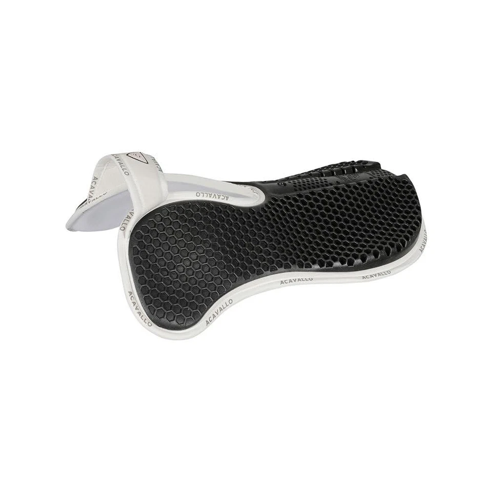 Almohadilla elevadora trasera de gel hexagonal de gamuza WFS de espuma viscoelástica Acavallo, talla única, blanca Foto 1 de 1