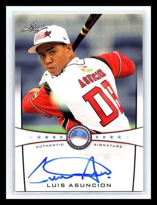 💥 Luis Asuncion 2013 Leaf Authentic Signature AUTO RC # PSA-LA1 - Image 1 of 2