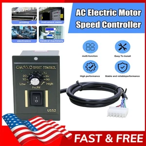 110V AC Motor Speed Controller Regulator Reversible Module Control Switch 120W - Picture 1 of 12