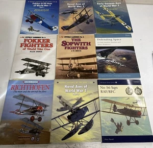 Lot Of 9 PB Books About Vintage War Aircraft: Naval Aces Of World War 1 Part 2,  - Picture 1 of 16