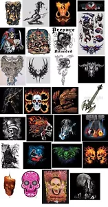 T-shirt Skulls Pirates Goth stampa transfer per applicazione macchina PRESSA TERMICA - Foto 1 di 29