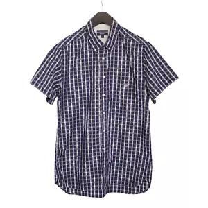 Camisa Casual De Manga Corta GANT Con Lunares Azul Talla L XME441 - Imagen 1 de 7