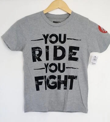 Universal Fast And Furious You Ride You Fight Quote, Kids (M) T-Shirt - New - Image 1 of 4