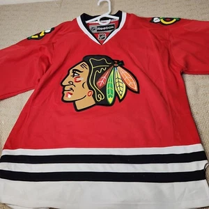 Vintage Reebok NHL Hockey Chicago Blackhawks Red Jersey Bobby Hull #9 Size L/G - Picture 1 of 6