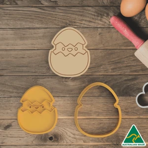 Easter Hatching Chick Cookie Cutter and Embosser Stamp - Picture 1 of 5
