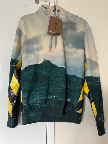 Felpa con cappuccio Burberry XS autentica nuova con etichetta