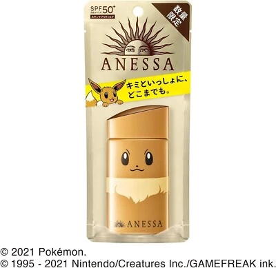 ANESSA SPF50+ Perfecto UV Cuidado de la Piel Milk a Pokemon Paquete Limitado Eevee NUEVO JP Foto 1 de 4