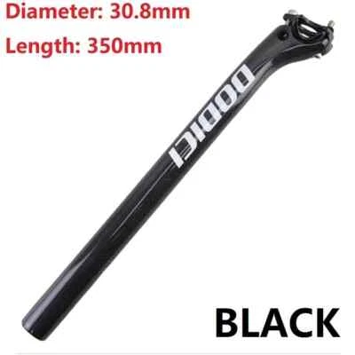 Tija de sillín de bicicleta de fibra de carbono MTB tija de sillín de bicicleta de carretera 27,2/30,8/31,6*350/400 mm Foto 1 de 4