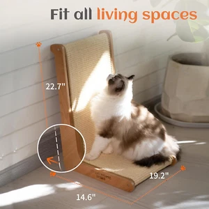 Sisal Cat Scratcher for Indoor Cats Scratching Pad Vertical Cat Scratcher L S... - Picture 1 of 1