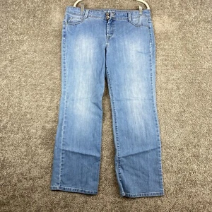 Style & Co. Jeans Petite Boot Cut Leg Women's 16P Blue Stone Wash Mid Rise - Picture 1 of 10