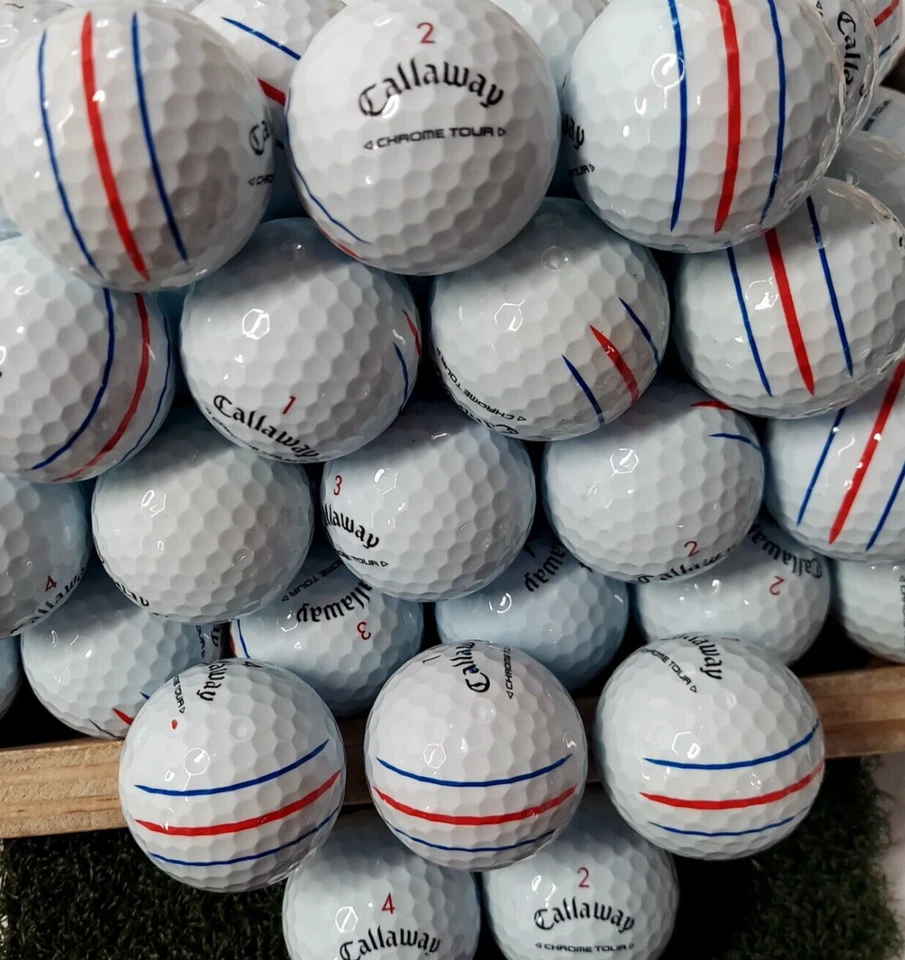 36 pelotas de golf Callaway Chrome Tour triple pista usadas como nuevas AAAAA (grado 5A) Foto 1 de 3
