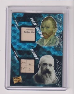 2021 PIECES OF THE PAST HAND WRITTEN DUAL RELIC VAN GOGH - CLAUDE MONET 1/1 - Bild 1 von 1
