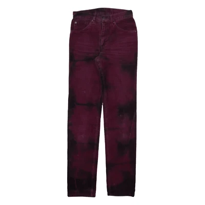 Pantalón de pana para mujer LEVI'S 631 59 80 granate ajustado recto W26 L33 Foto 1 de 4