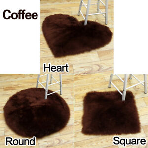 Soft Fluffy Sheepskin Style Faux Fur Rugs Chair Cover Bedroom Hairy Carpet Seat