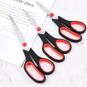 3pcs Stainless Steel Scissors Student Stationery Scissor Household Multi Functio - Picture 1 of 4