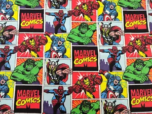 33 In Marvel Comics Character Badge Cotton Flannel Fabric Springs Creative - Picture 1 of 5