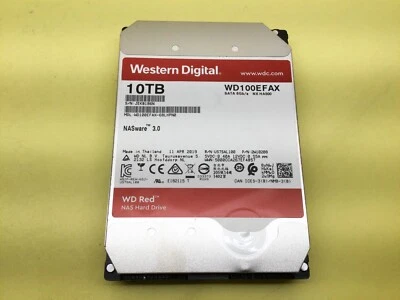 Western Digital Red 10TB 3.5" 256MB 5400RPM Internal NAS HDD WD100EFAX - Image 1 of 3