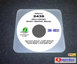 Tektronix TEK 2430 Service + Operators Manual CD With Complete A3 Diagrams - Picture 1 of 1