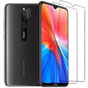 Schutzfolie für Xiaomi Redmi 8 Display Schutzglas 2x Kamera folie Gorilla glas - Bild 1 von 7