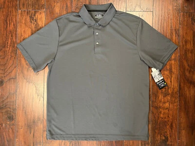 Ben Hogan Performance Men's Polo Shirt Charcoal Gray XL Moisture Wick NWT - READ - Image 1 of 4