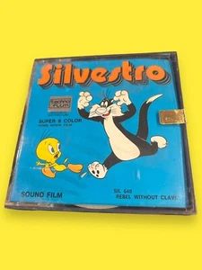 THE REBEL WITHOUT CLAWS Tweety & Sylvester Super 8 8mm Color Sound Movie Film - Picture 1 of 3