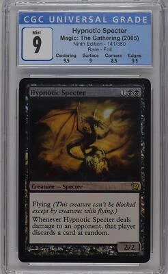 HYPNOTIC SPECTER 9th Edition Foil Rare CGC 9 MTG [Nostalgium] - Image 1 of 2
