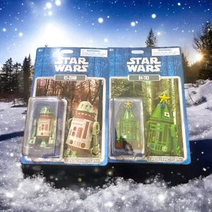 STAR WARS DROID FACTORY HOLIDAY FIGURE (DISNEY) R5-Z0MB & R4-TR3 (NUOVO-IN MANO) - Foto 1 di 11