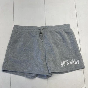 SHEIN Grey 90s Baby Sweat Shorts Women’s Size 3XL New - Picture 1 of 7