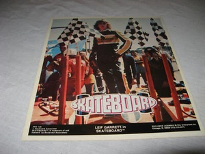 LEIF GARRETT in SKATEBOARD anni 70 poster adesivo messo su VINTAGE BELLO - Foto 1 di 3