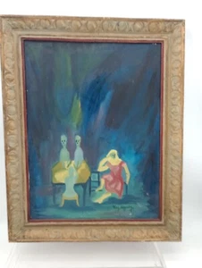 Vintage Oil On Canvas By Artist Kathryn Woodard Lazenby 23" X 29" - Picture 1 of 17