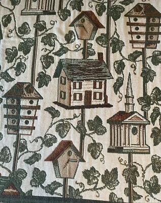 Manta de tapiz de calidad para pájaros casa jardín hiedra pájaros cabaña cesta 69x48 Foto 1 de 4