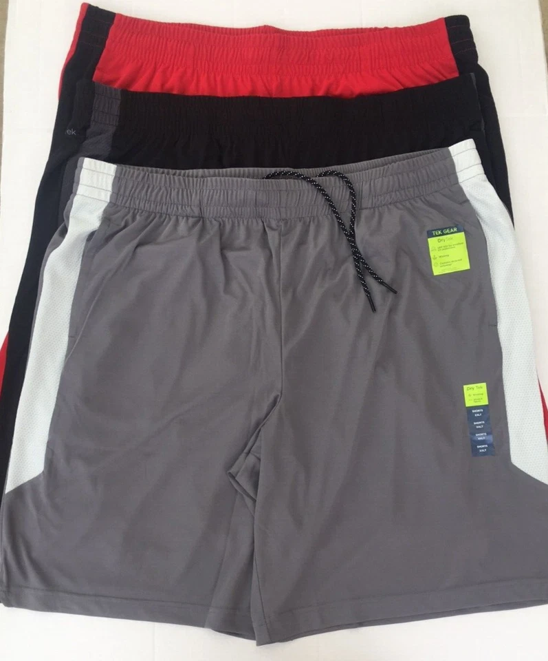 Mens Tek Gear 3 Pack Shorts Big & Tall 2XLT Or 3XLT - Image 1 of 1