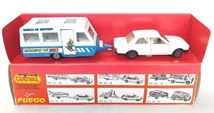 Guisval Spain Super Fuego 1:36 PEUGEOT 505 + CARAVAN Home Car Model MIB`80 RARE - Picture 1 of 9
