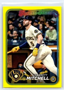 Garrett Mitchell 2024 Topps Serie 2 GELBE PARALLELE ZUKUNFTSSTERNE #447 BRAUER - Bild 1 von 2