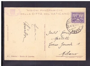 Cartolina Postcard VATICANO per Italia Tariffa 20 c. Conciliazione 1933  WE2428 - Picture 1 of 1