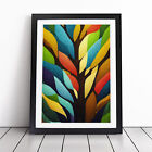 Abstract Tree Colour Wall Art Print Framed Canvas Picture Poster Decor